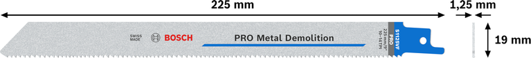 „Bosch PRO Metal Demolition S1125VF“ BIM pjūklo diskas, 225 mm.