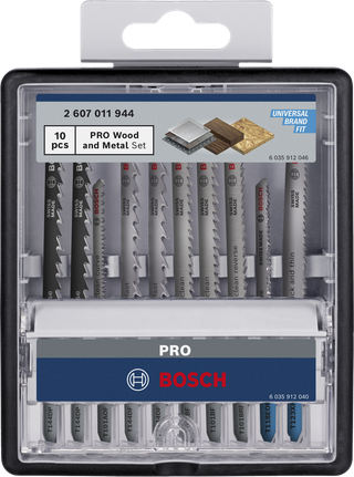 Bosch PRO medienos ir metalo rinkinys 100 mm, 10 dalių.