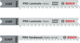 „Bosch PRO Laminate“ U formos koto siaurapjūklio pjūklų rinkinys, 3 vnt.