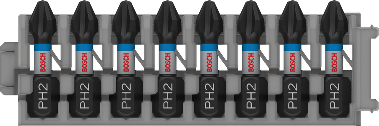 „Bosch PRO Phillips“ smūginių antgalių PH2 25 mm, 8 dalių rinkinys.