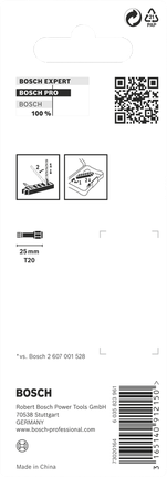 Bosch PRO Torx T20 25 mm antgalių rinkinys.