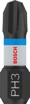 „ Bosch PRO Phillips“ smūginis antgalis PH3, 25 mm atsuktuvo antgalis.