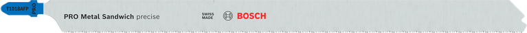 „Bosch PRO Metal Sandwich T1018AFP“ siaurapjūklio ašmenys, banguoti dantys.