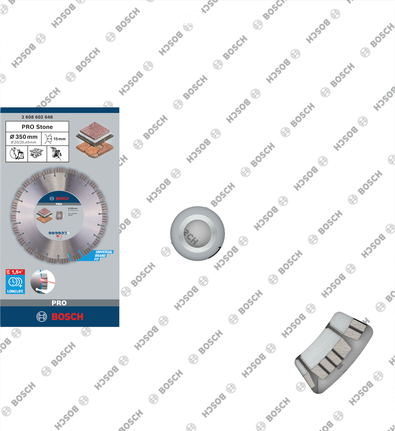 „Bosch PRO Stone“ deimantinis šlifavimo diskas 350 × 20 / 25,4 mm.