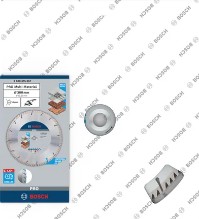 „Bosch PRO Multi Material“ deimantinis šlifavimo diskas 300 × 22,23 mm.