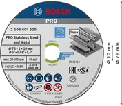 „Bosch PRO“ nerūdijančio plieno ir metalo jungtimi pjaustymo diskas, 76 mm.