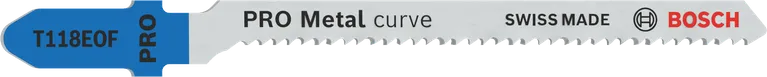 „Bosch PRO Metal curve T118EOF“ siaurapjūklio ašmenys metalui pjauti.