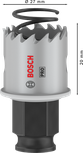 „Bosch PRO“ lakštinio metalo PC Plus skylių pjūklas, 27 mm.