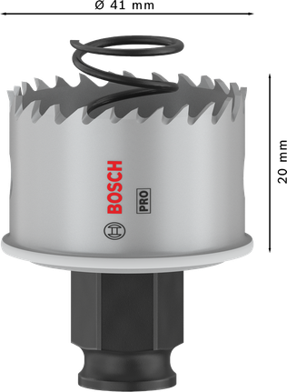„Bosch PRO“ lakštinio metalo PC Plus skylių pjūklas, 41 mm.