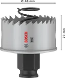 „Bosch PRO Sheet Metal PC Plus“ skylių pjūklas, 48 mm, skirtas metalui gręžti.