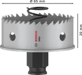 „Bosch PRO“ lakštinio metalo PC Plus skylių pjūklas, 65 mm skersmens.