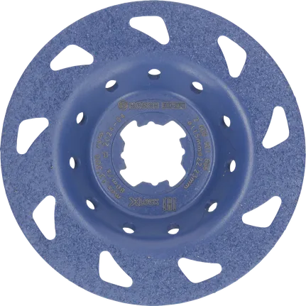 „Bosch EXPERT“ daugiafunkcinė karbido šlifavimo galvutė, smulkus, plokščias šlifavimo diskas, 115 mm.