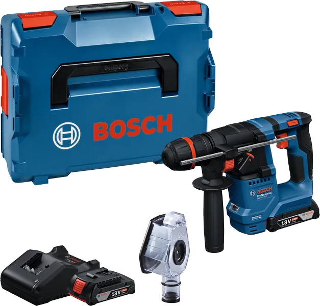 „Bosch GBH 18V-18 X“ akumuliatorinis perforatorius su dėklu.
