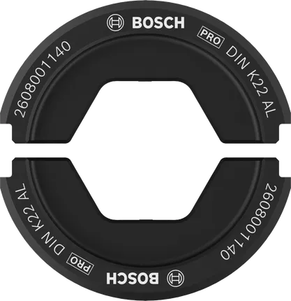 „Bosch PRO“ užspaudimo matrica DIN K22 AL, skirta 95 mm² ir 120 mm² aliuminio laidams.