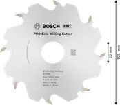 „Bosch PRO“ šoninis frezavimo įrankis, 105 mm, 8 dantų ašmenys.