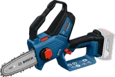 „ Bosch GKE 18V-15“ akumuliatorinis genėjimo pjūklas greitam šakų pjovimui.