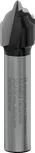 „Bosch PRO“ frezos antgalio įduba ir griovelis karoliuko kraštuose, 8 mm kotas.