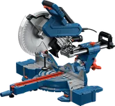 „Bosch GCM 340-305 D“ kampinis pjūklas su slankiojančia rankena.