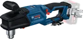 Akumuliatorinis kampinis gręžtuvas „ Bosch GRD 18V-127“, ergonomiška rankena.