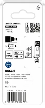 „Bosch PRO“ smūginio antgalio adapteris 1/2 colio.