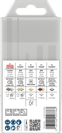 „Bosch PRO“ medienos ir metalo universalus rinkinys, 15 vnt.