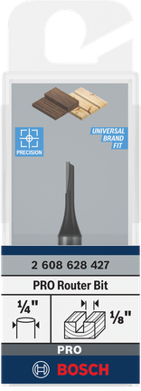„Bosch PRO 1/8“ tiesus frezos antgalis.