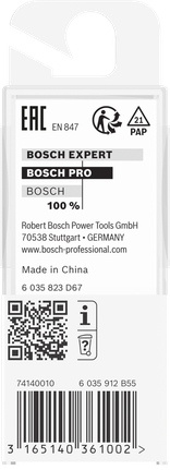 „Bosch PRO“ frezos antgalis V formos grioveliu 90° x Ø 1/4 colio, kotas 1/4 colio.