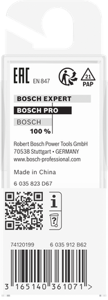 „Bosch PRO“ frezos antgalio apatinio guolio įdubimo apdaila 1/2 colio.