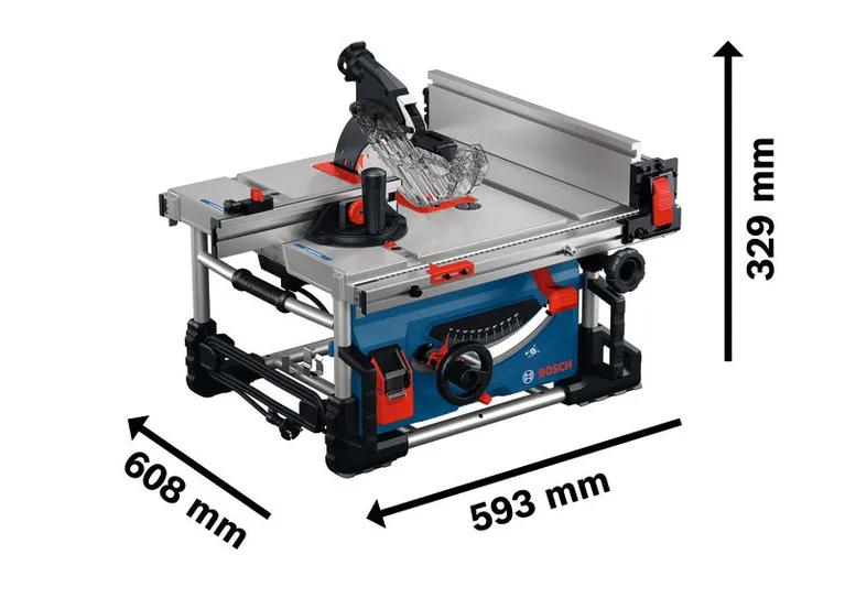 Kompaktiškų matmenų „ Bosch GTS 70-216“ stalo pjūklas.
