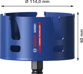 „Bosch EXPERT“ statybinių medžiagų 114 mm karbido skylių pjūklas.