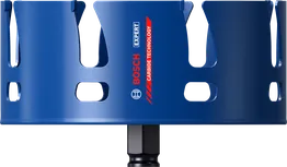 „Bosch EXPERT“ statybinių medžiagų 152 mm skylių pjūklas.