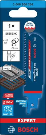 „Bosch EXPERT Thick Tough Metal“ tiesinio pjūklo diskas.