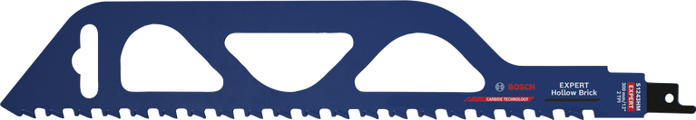 „Bosch EXPERT“ tuščiavidurių plytų tiesinis pjūklas mūrui.