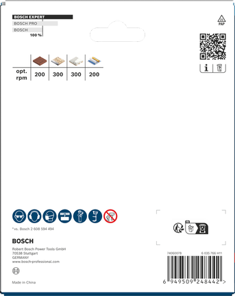 „Bosch EXPERT“ statybinių medžiagų 127 × 60 mm skylių pjūklas.
