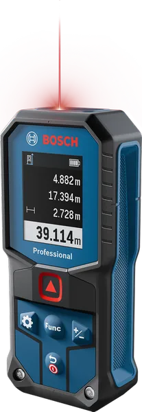 „ Bosch GLM 40-31“ lazerinis matavimo prietaisas su skaitmeniniu ekranu.