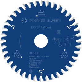 „Bosch EXPERT Wood“ diskinis pjūklas, 120 mm skersmens.