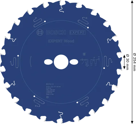 „Bosch EXPERT Wood“ diskinis pjūklas, 254 mm, skirtas medienos pjovimui.