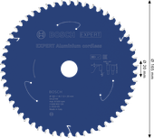 „Bosch EXPERT“ aliuminio akumuliatorinis diskinis pjūklas, 165 mm skersmens.