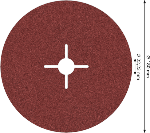 „Bosch PRO R780“ pluošto diskas, 180 mm, G125, skirtas metalo šlifavimui.