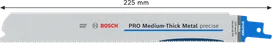 „Bosch PRO Medium-Thick Metal precise S1137BEF“ 225 mm pjūklo diskas.
