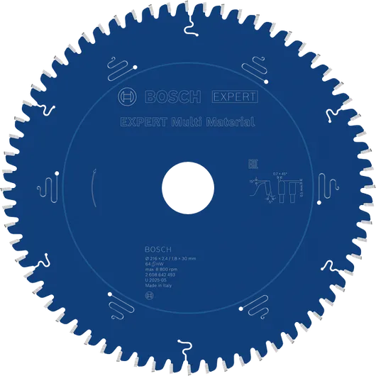 „Bosch EXPERT“ daugiafunkcis diskinis pjūklas, 216 mm.