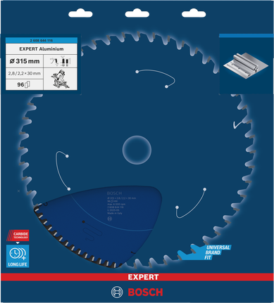 „Bosch EXPERT“ aliuminio diskinis pjūklas, 315 mm, skirtas metalui pjauti.