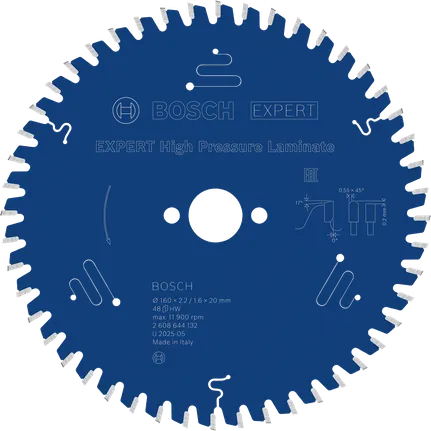 „Bosch EXPERT“ aukšto slėgio laminato diskinis pjūklas.