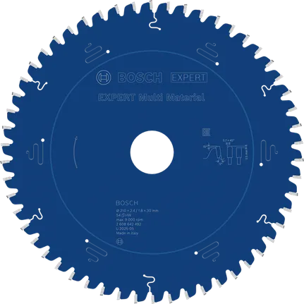 „Bosch EXPERT Multi Material“ diskinis pjūklo diskas, 210 mm.