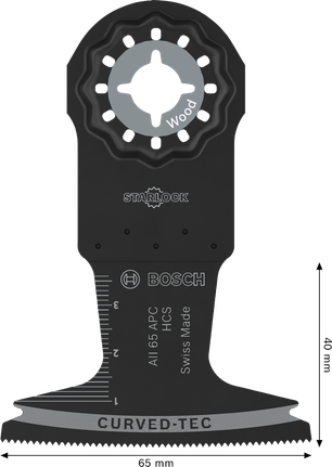 „Bosch“ medienos pjovimo diskas AII 65 APC, „Starlock“, 65 x 40 mm.