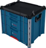 „Bosch L-BOXX Contractor Drawer 3“ nešiojimo dėklų sistema.
