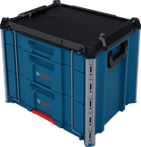 „Bosch L-BOXX Contractor Drawer 3“ nešiojimo dėklų sistema.