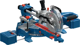 „Bosch GCM305-216S“ kampinis pjūklas su stumdymo funkcija.