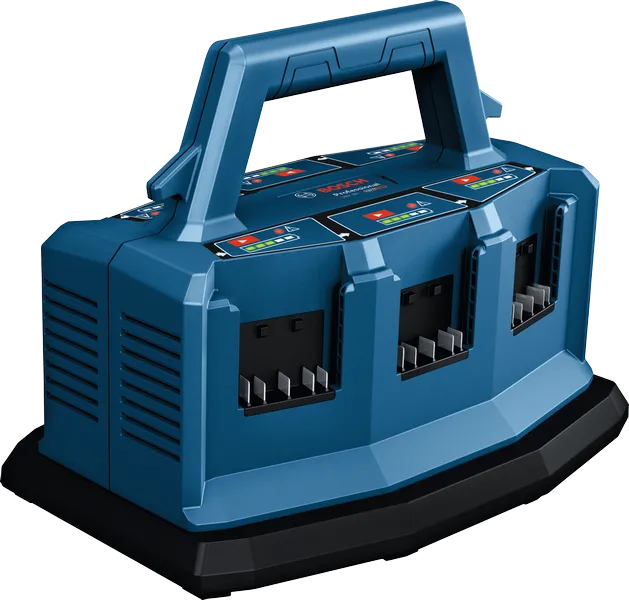 „Bosch GAL 18V6-80“ kelių skyrių akumuliatoriaus įkroviklis.