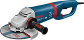 „Bosch GWS 24-230 JVX“ kampinis šlifuoklis su 230 mm disku.